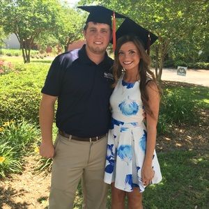 LuLu’s White Floral Dress, Size XS